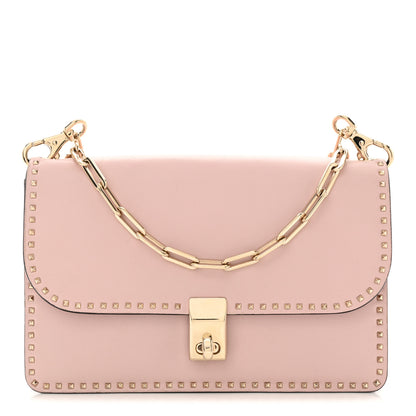 Valentino Garavani Vitello Rockstud Cabana Shoulder Bag Water Rose 1 of 18
