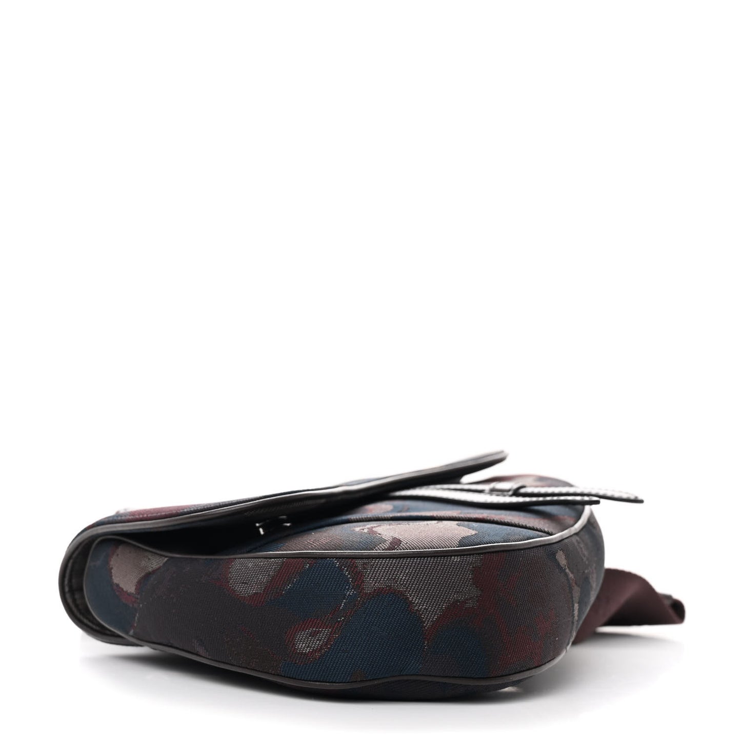 X PETER DOIG Denim Camouflage Saddle Bag Brown