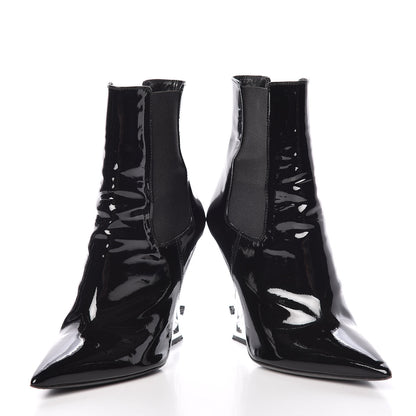 Saint Laurent Patent Opyum Ankle Boot 37.5 Black 6 of 11