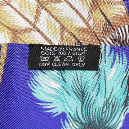 Hermes Silk Brazil Maxi Twilly Encre Turquoise Bronze 3 of 6