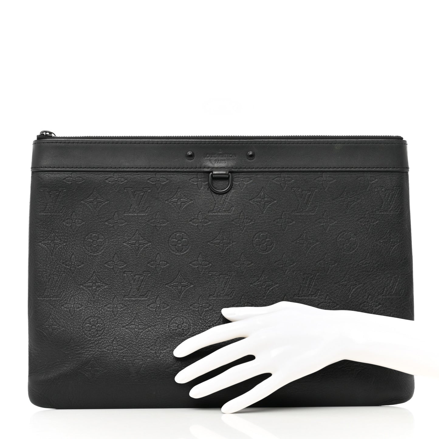 Calfskin Monogram Shadow Discovery Pochette Black
