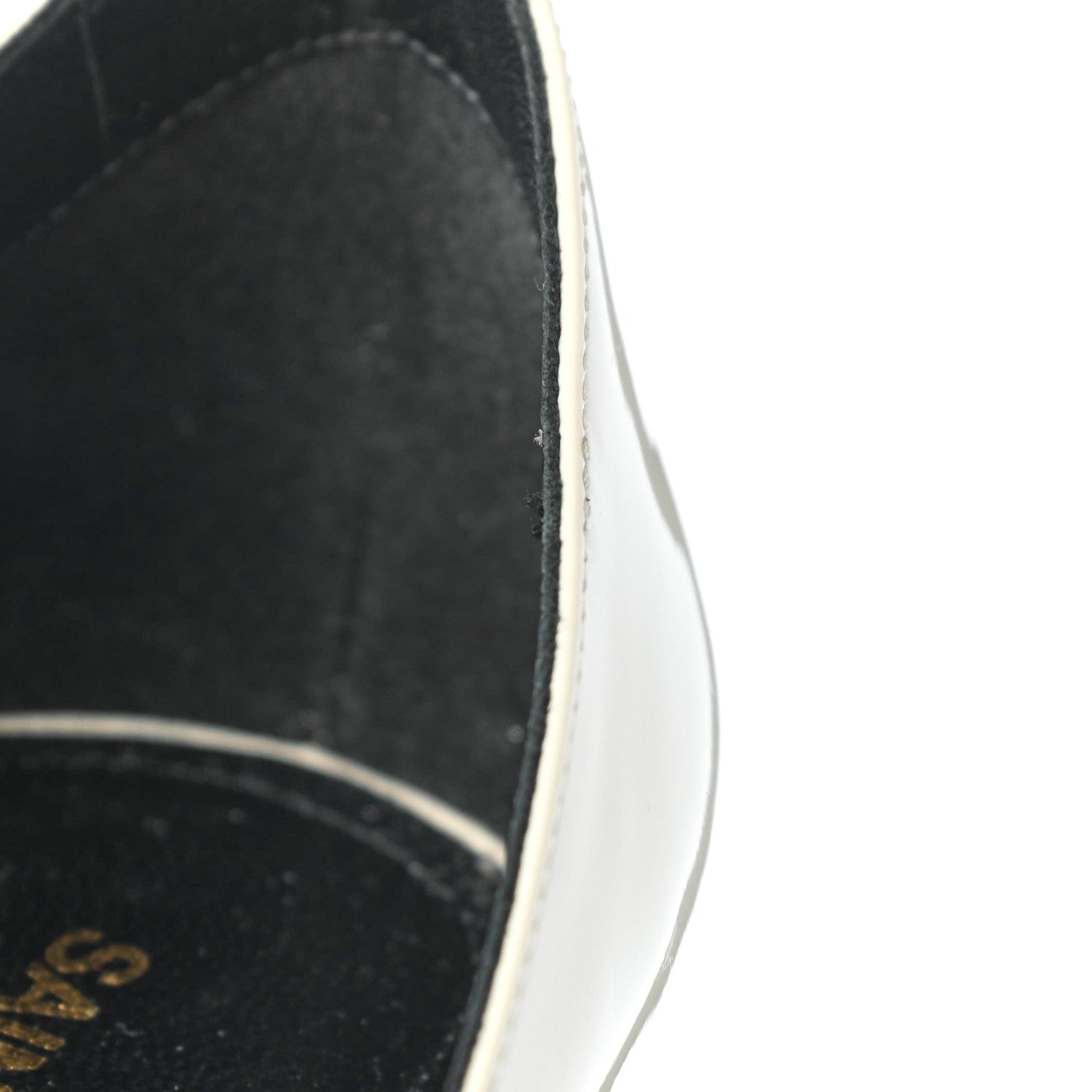 Saint Laurent Patent Calfskin Zoe 85 Pumps 38 Chiffon Neutro 9 of 9