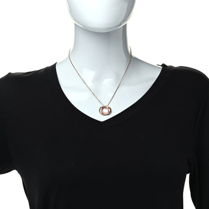 Cartier 18K Pink Gold Pink Sapphire Trinity Pendant Necklace 2 of 7