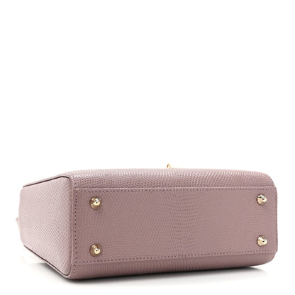 Christian Dior Lizard Small Lady Dior Peony Pink 4 of 13