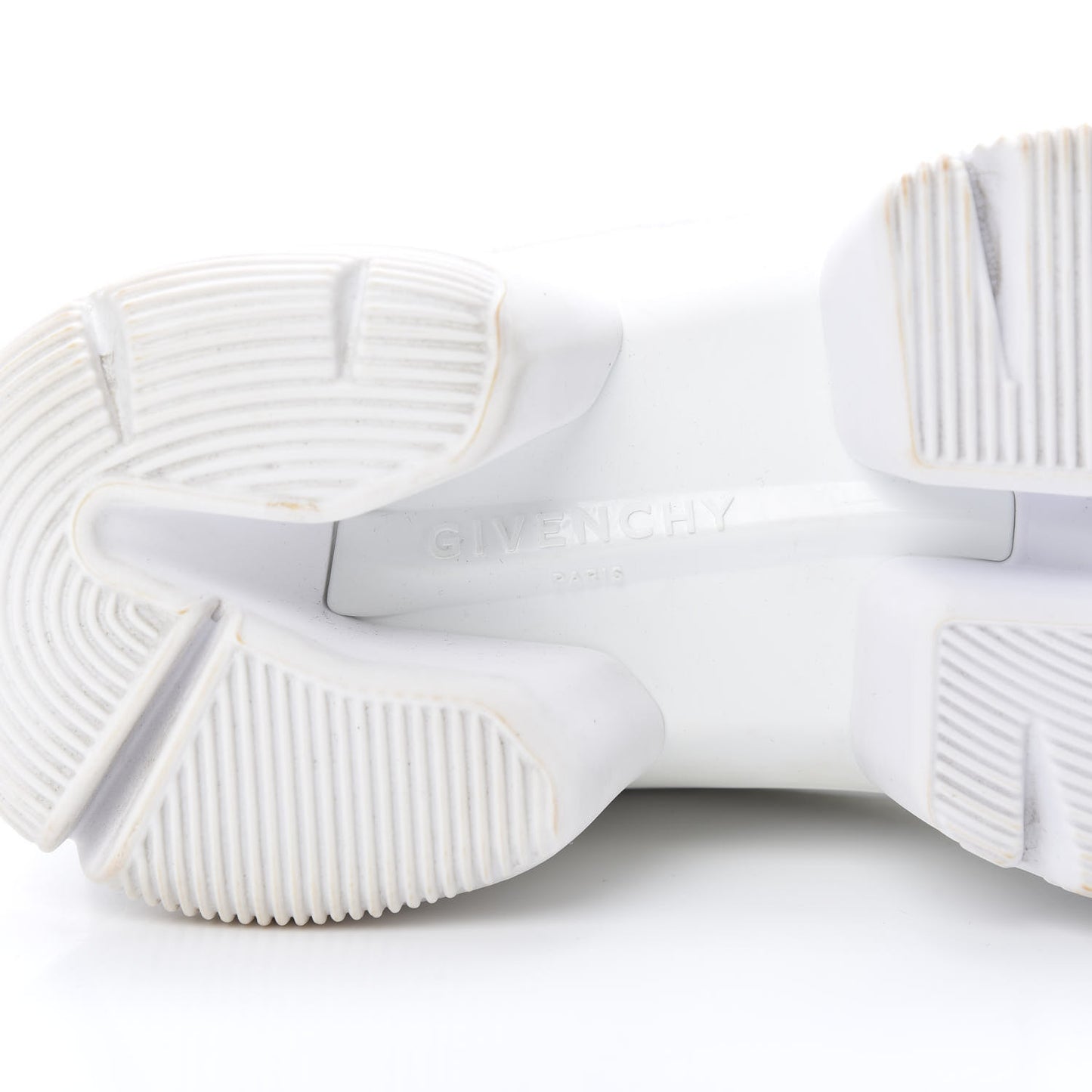 Neoprene Suede Mesh Baisse Jaw Low Sneakers 36.5 White