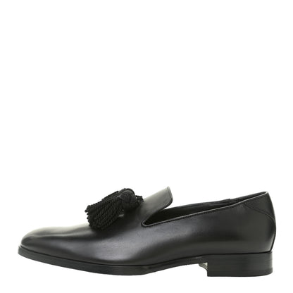 Jimmy Choo Nappa Mens Foxley Tassel Loafers 41 Black 1 of 10