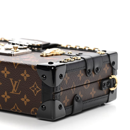 Louis Vuitton Monogram Chain Petite Malle Black 7 of 8