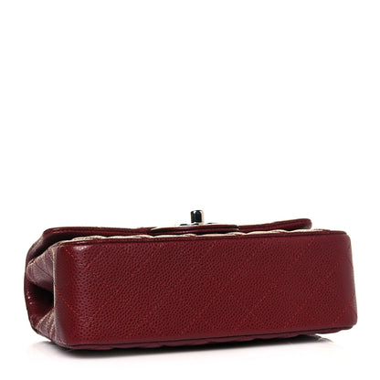 Chanel Caviar Quilted Mini Rectangular Flap Dark Red 4 of 11