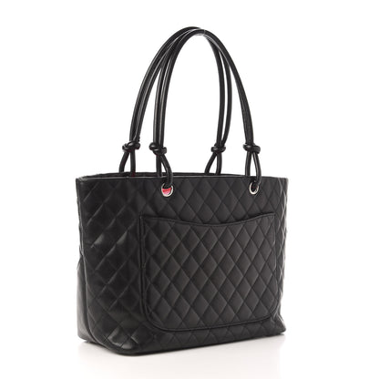 Chanel Calfskin Quilted Large Cambon Tote Black 3 of 10