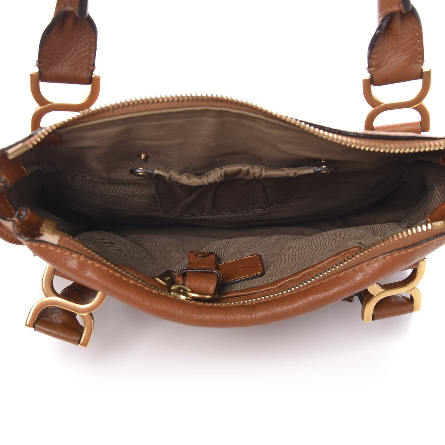 Calfskin Medium Marcie Satchel Tan