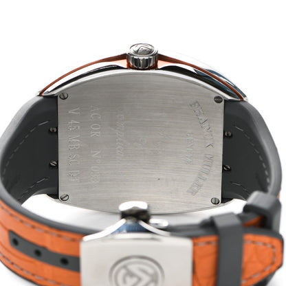Franck Muller Stainless Steel Alligator 45mm Vanguard Master Banker Automatic Watch Black V45MBSCDTACOR 4 of 4