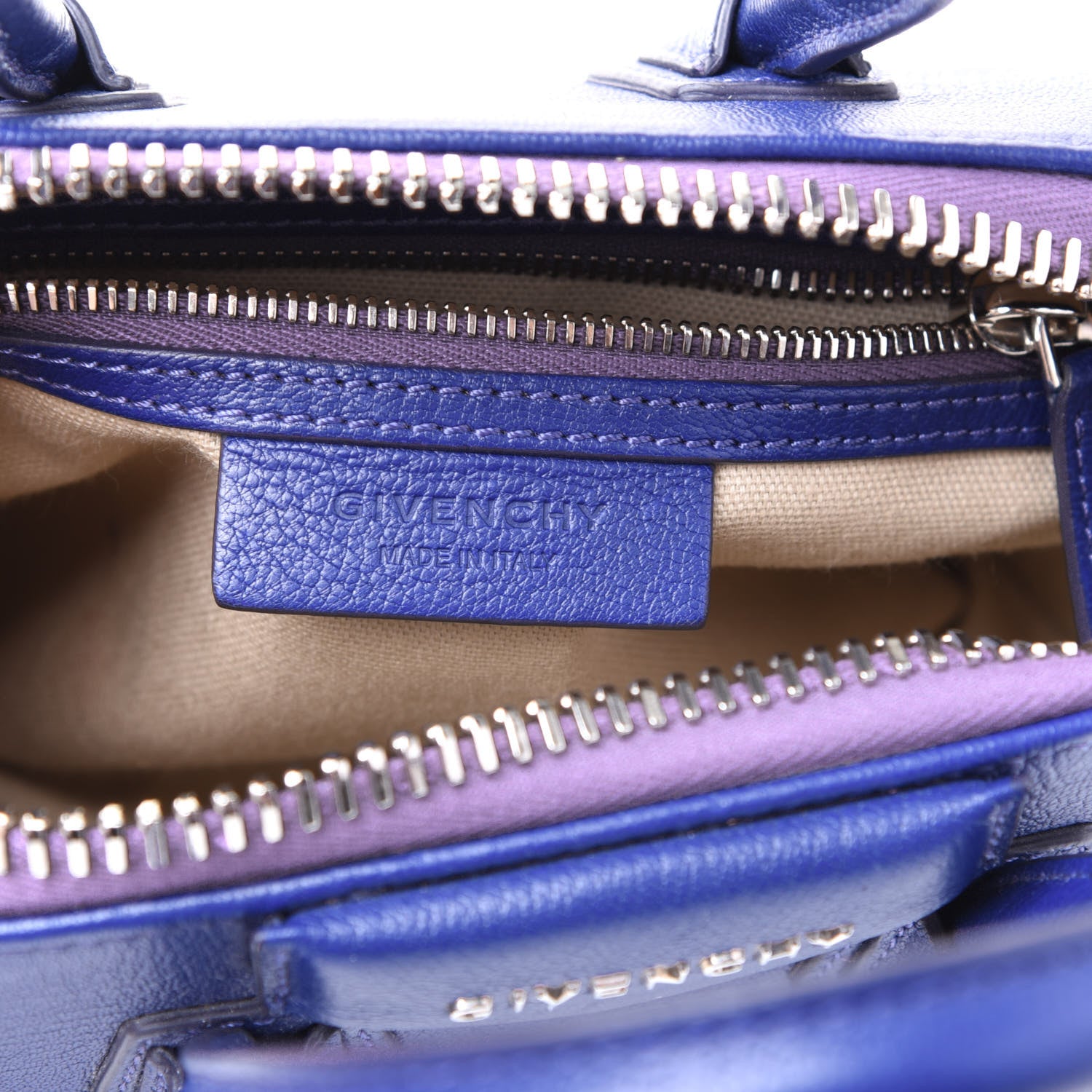 Givenchy Sugar Goatskin Mini Antigona Blue 9 of 10