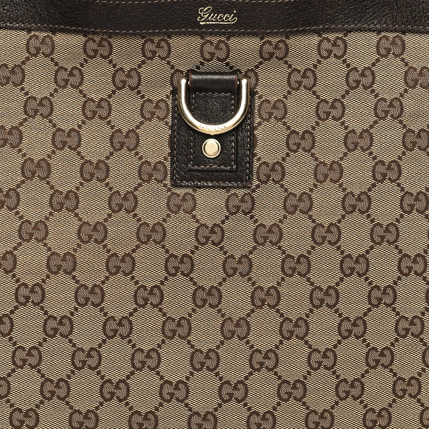 Monogram Large Abbey Tote Dark Brown