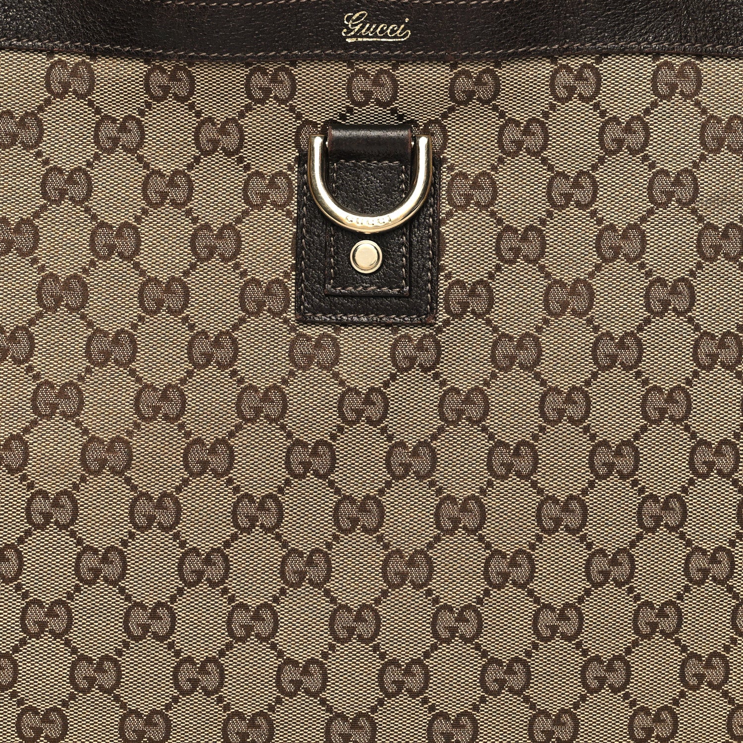 Gucci Monogram Large Abbey Tote Dark Brown 8 of 13