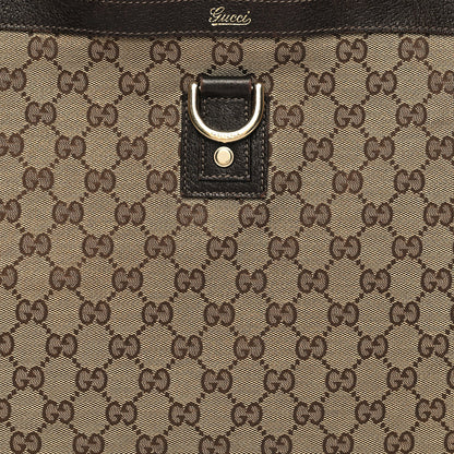 Gucci Monogram Large Abbey Tote Dark Brown 8 of 13