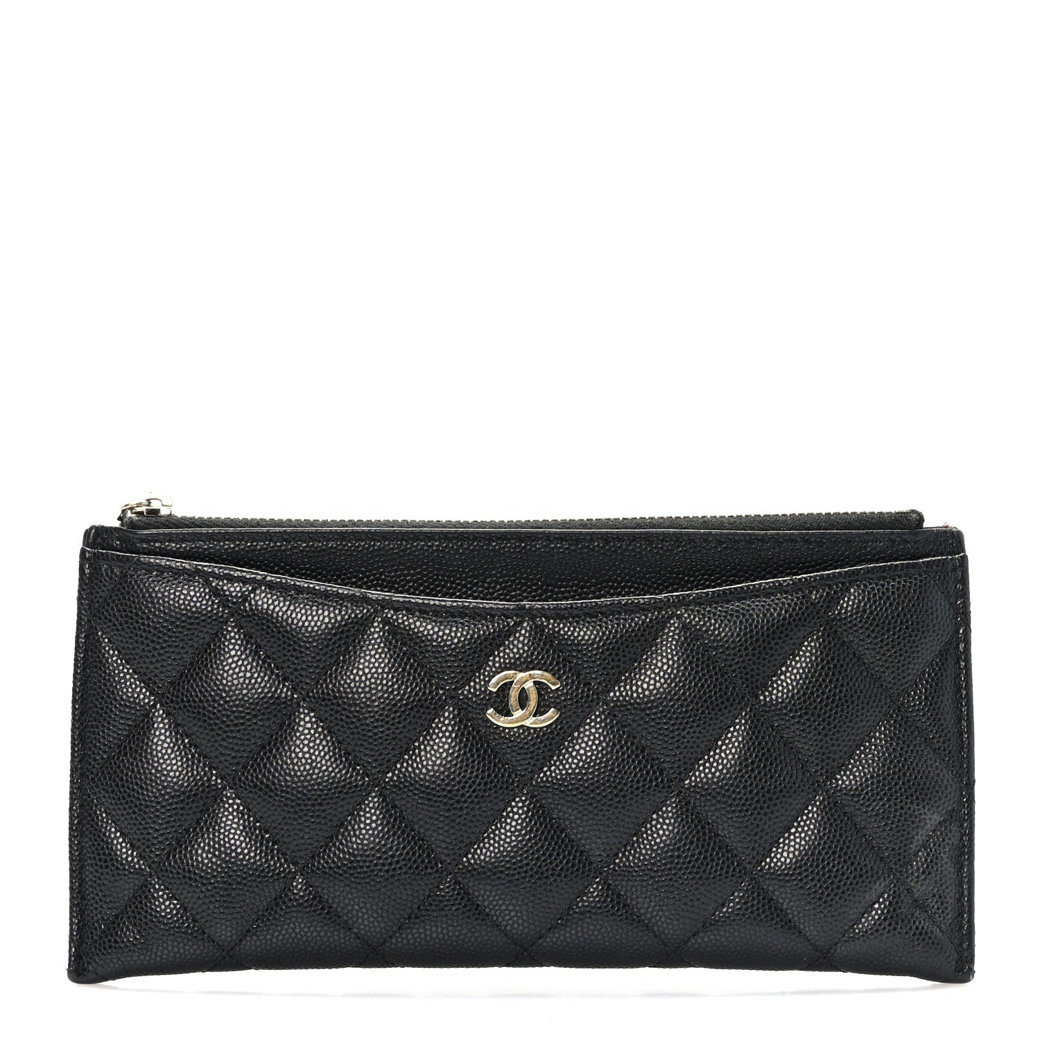 Chanel Caviar Quilted Classic Zip Pouch Black 1 of 7