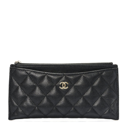 Chanel Caviar Quilted Classic Zip Pouch Black 1 of 7