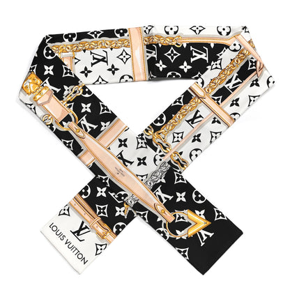 Louis Vuitton Silk Monogram Confidential Bandeau Black 1 of 4
