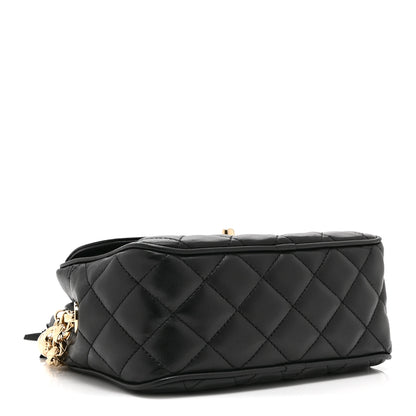 Chanel Lambskin Quilted Tassel Flap Camera Case Black 4 of 10