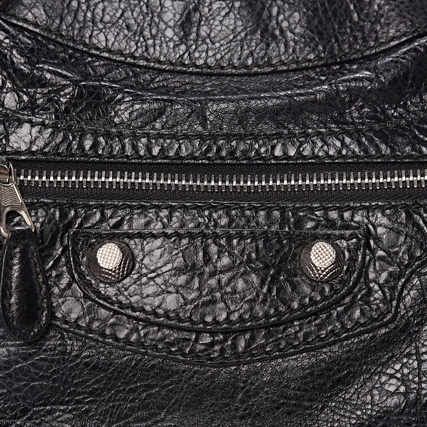 Agneau Giant 12 Silver Hardware Town Black