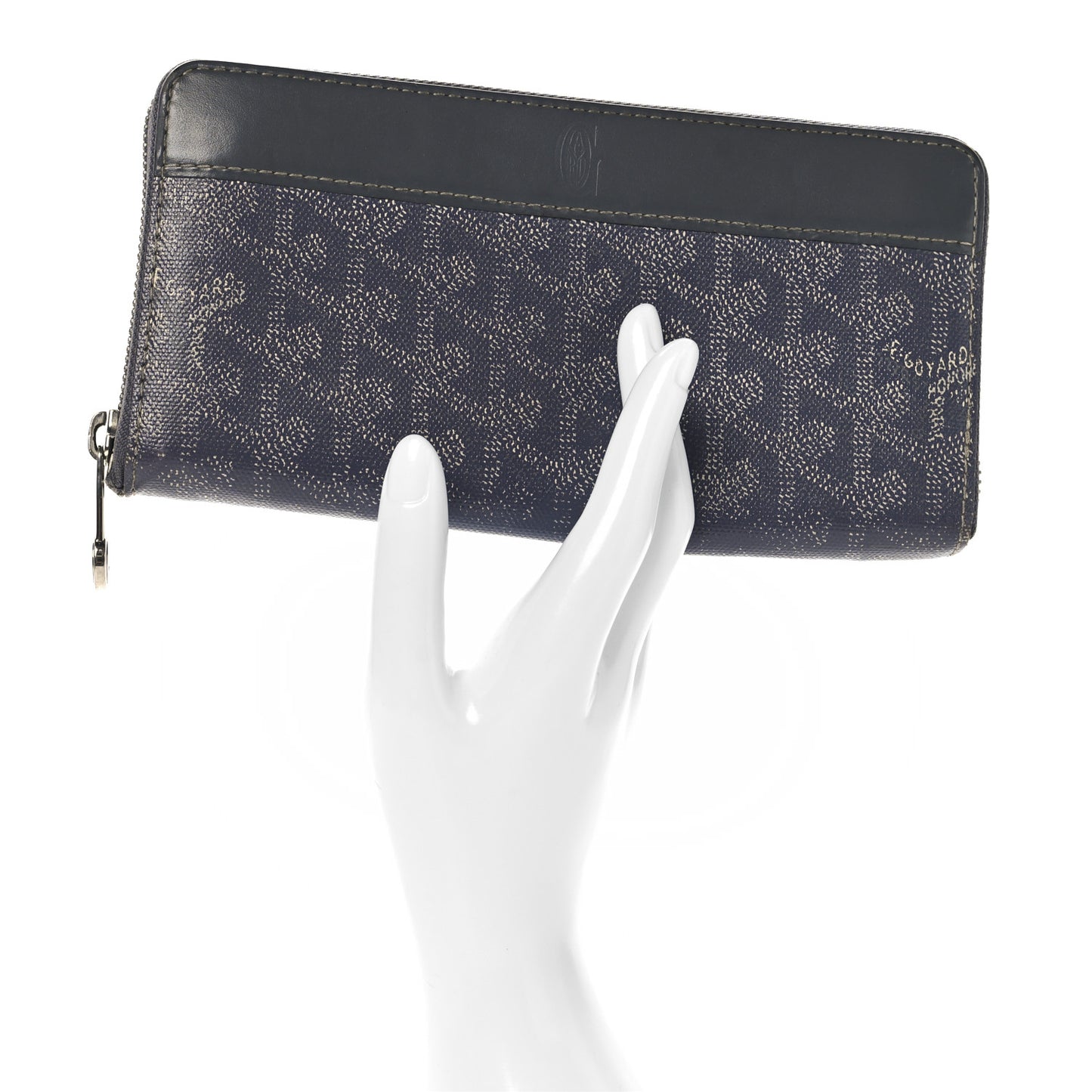 Goyardine Matignon Zip Around GM Wallet Grey