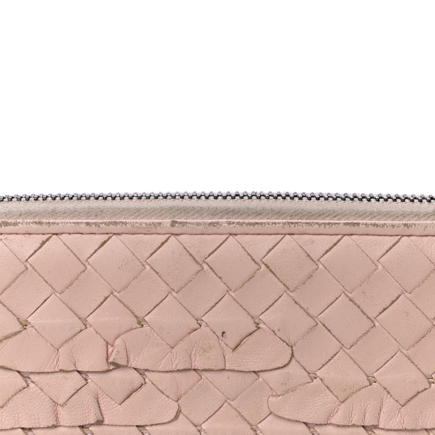 Bottega Veneta Nappa Intrecciato Zip Around Wallet Petal Pink 16 of 36