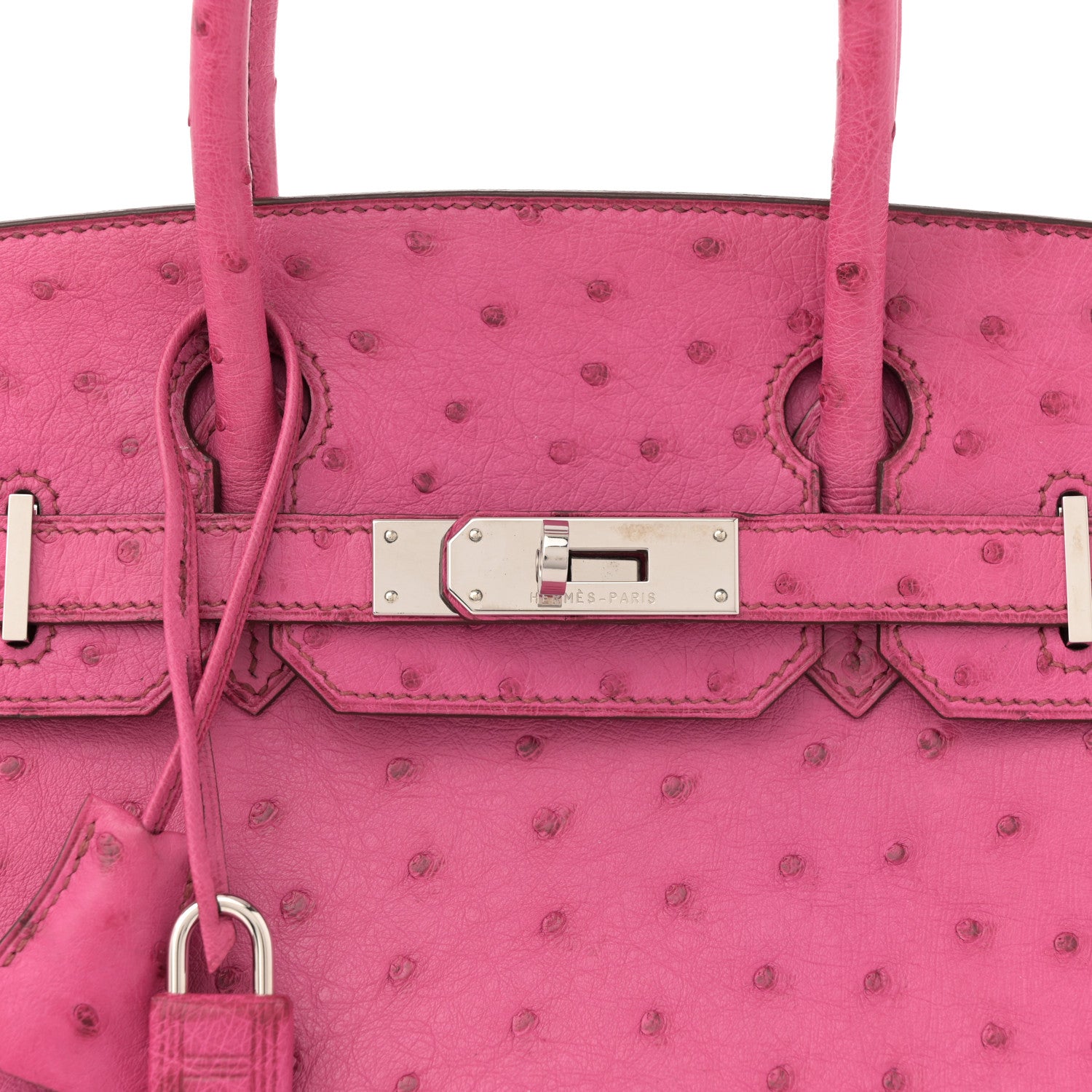 Hermes Ostrich Birkin 30 Fuchsia 8 of 11