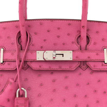 Hermes Ostrich Birkin 30 Fuchsia 8 of 11