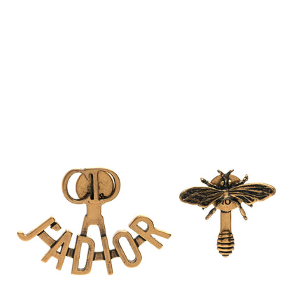 Christian Dior Metal J'Adior Earrings Aged Gold 1 of 5
