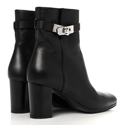 Hermes Calfskin Saint Germain Ankle Boots 38.5 Black 4 of 17