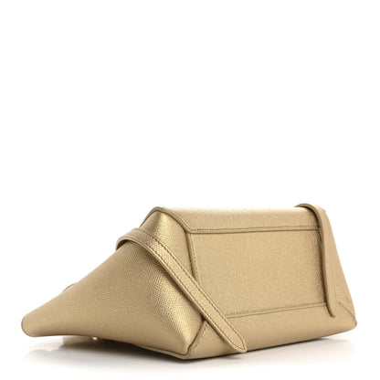 Celine Laminated Calfskin Nano Belt Bag Gold 4 of 13
