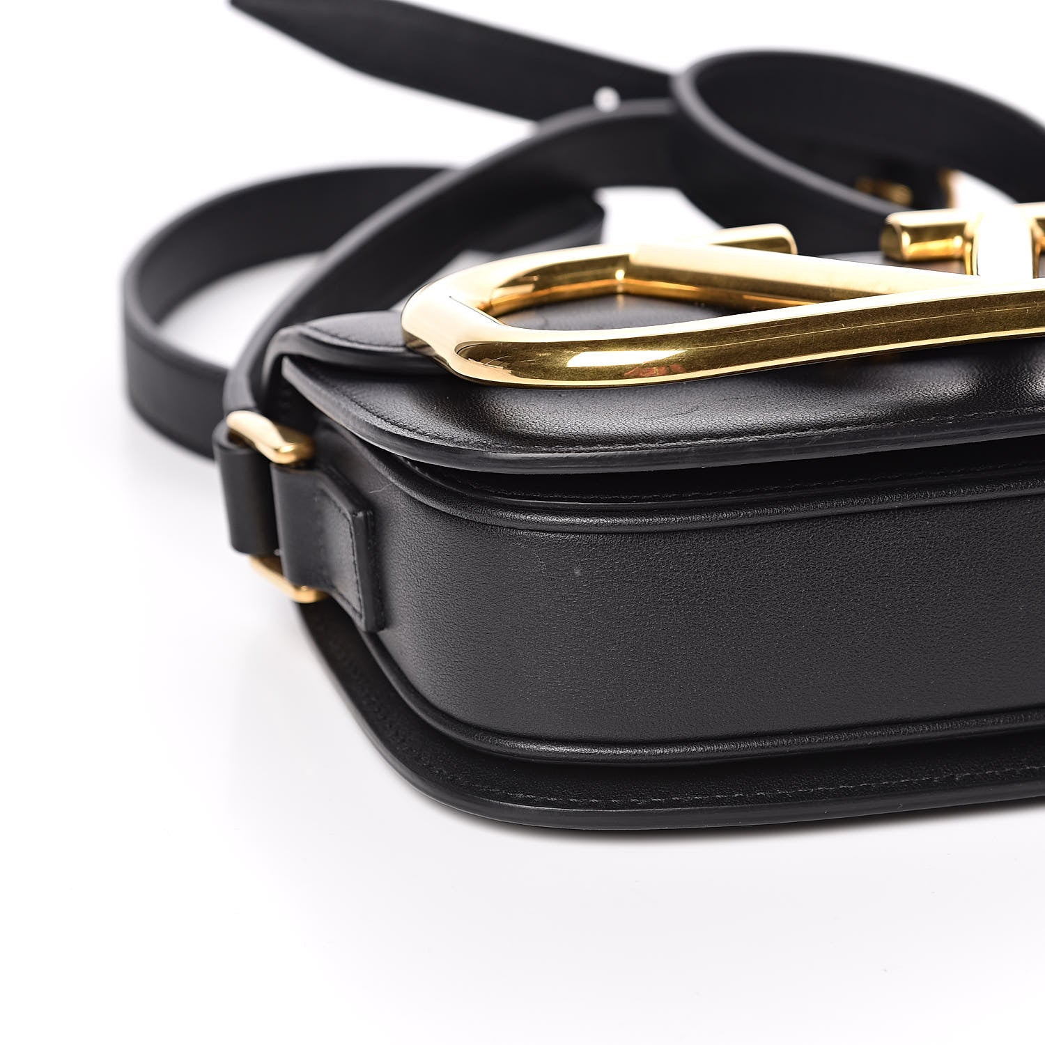Valentino Garavani Calfskin Small Supervee Crossbody Bag Black 8 of 10