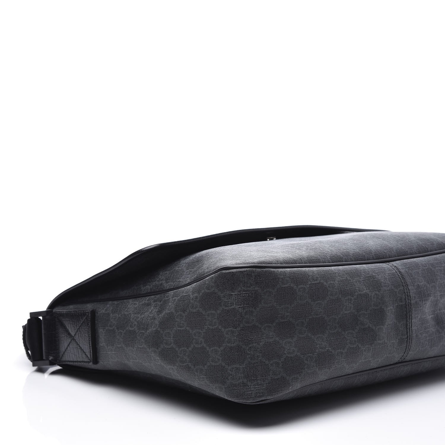 Gucci GG Plus Monogram Medium Flap Messenger Bag Black 5 of 10
