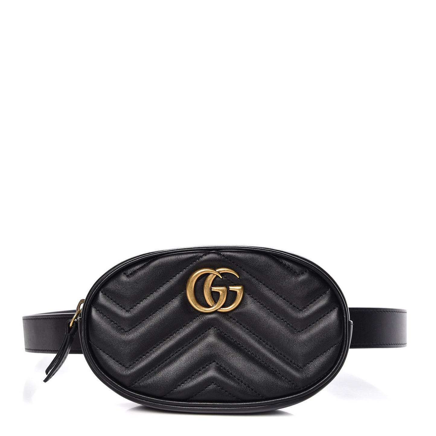 Calfskin Matelasse GG Marmont Belt Bag 105 42 Black