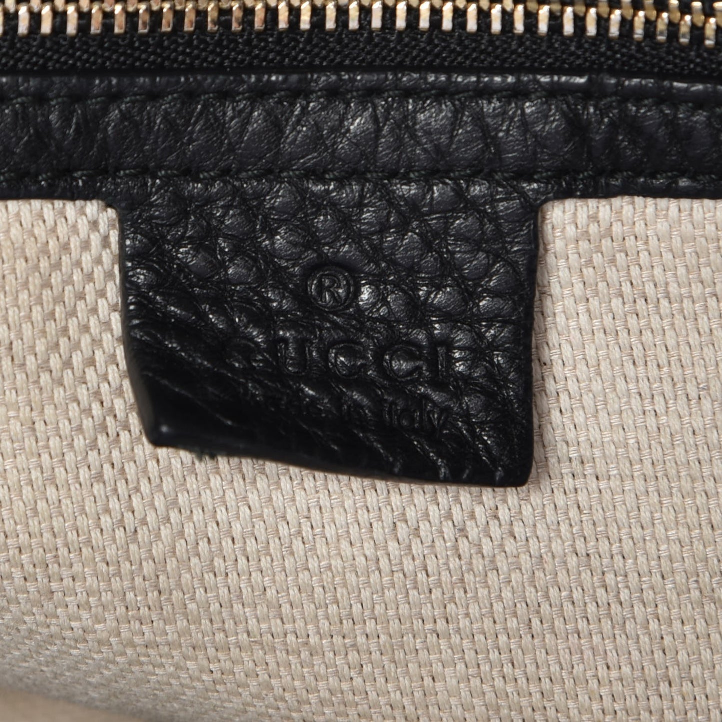 Pebbled Calfskin Medium Soho Shoulder Bag Black