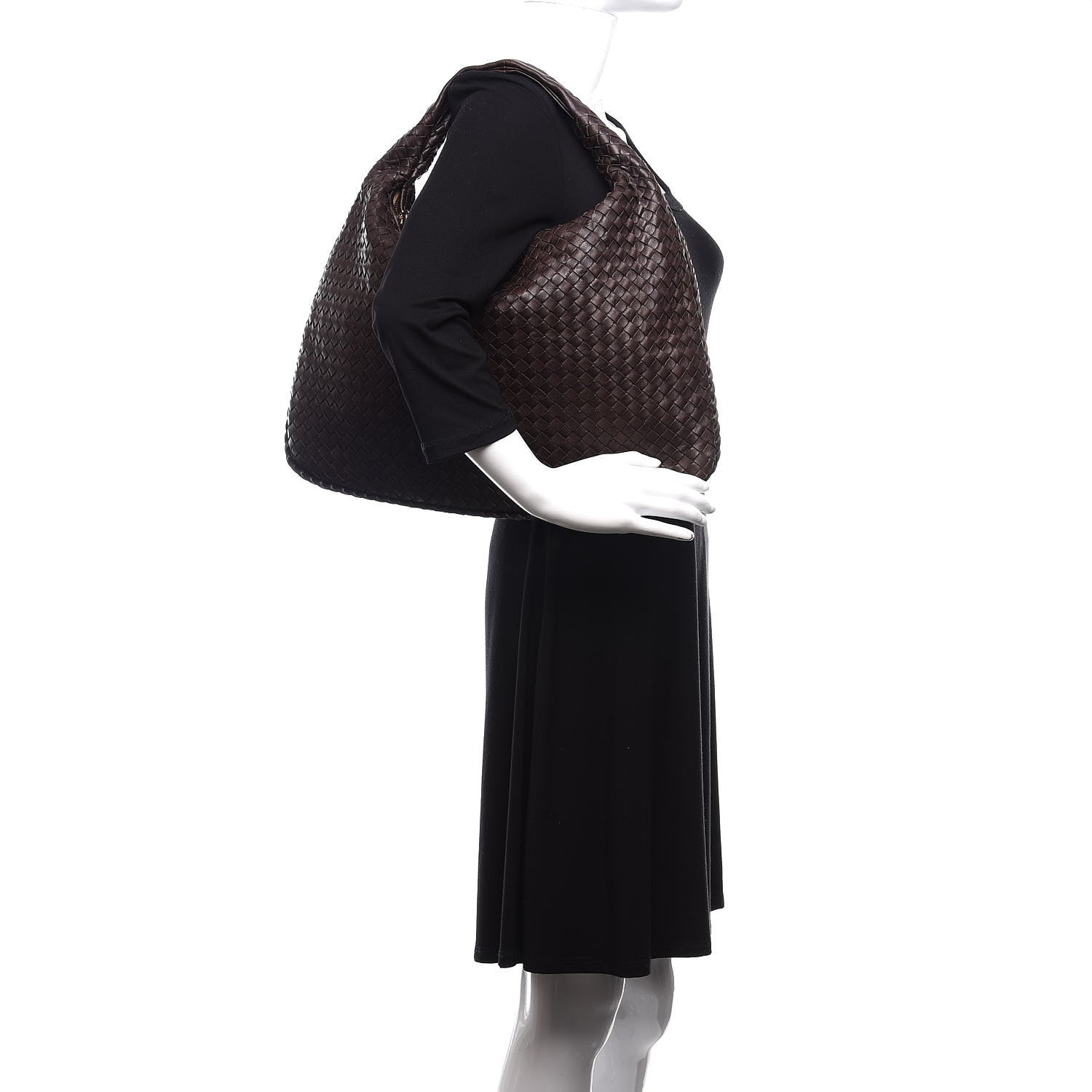 Bottega Veneta Nappa Intrecciato Large Veneta Hobo Ebano 2 of 10
