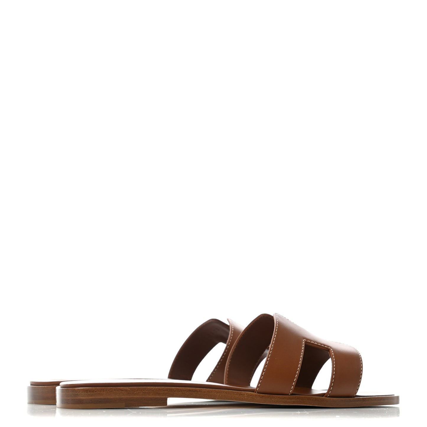 Box Calfskin Oran Sandals 37.5 Gold