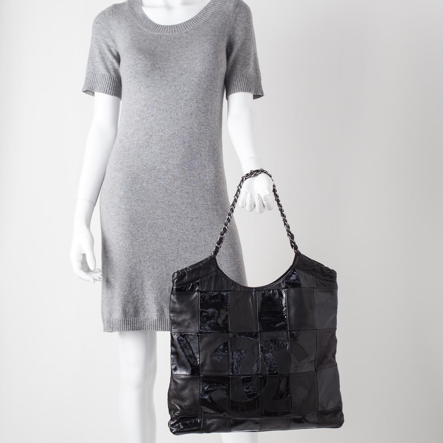 Patent Patchwork Brooklyn Large Tote