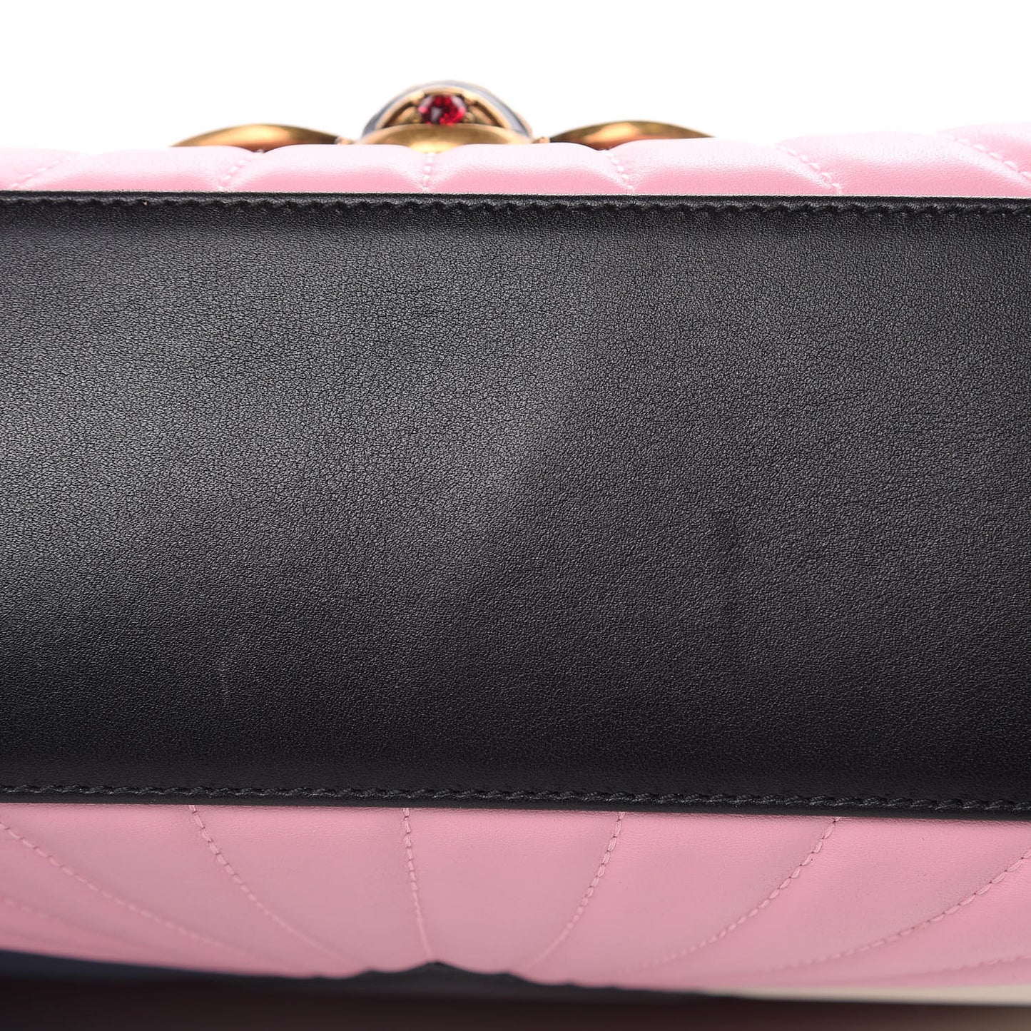 Calfskin Bamboo Trapuntata Queen Margaret Top Handle Bag Blue Agata Hibiscus Red Mystic White Sugar Pink
