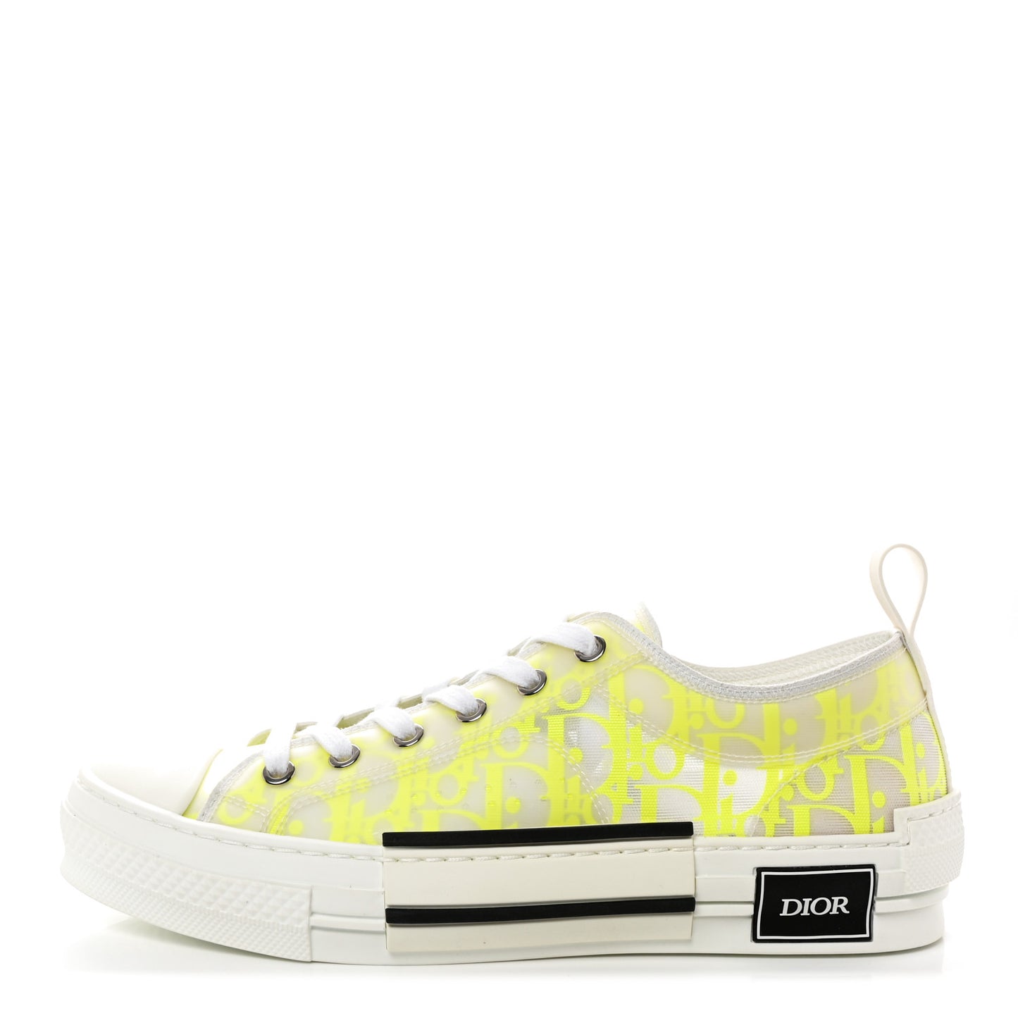 Technical Canvas Oblique Mens B23 Low Top Sneaker 40 Yellow
