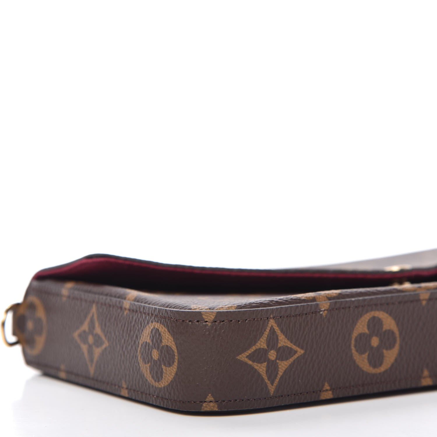 Louis Vuitton Monogram Pochette Felicie Chain Wallet Fuchsia 6 of 9