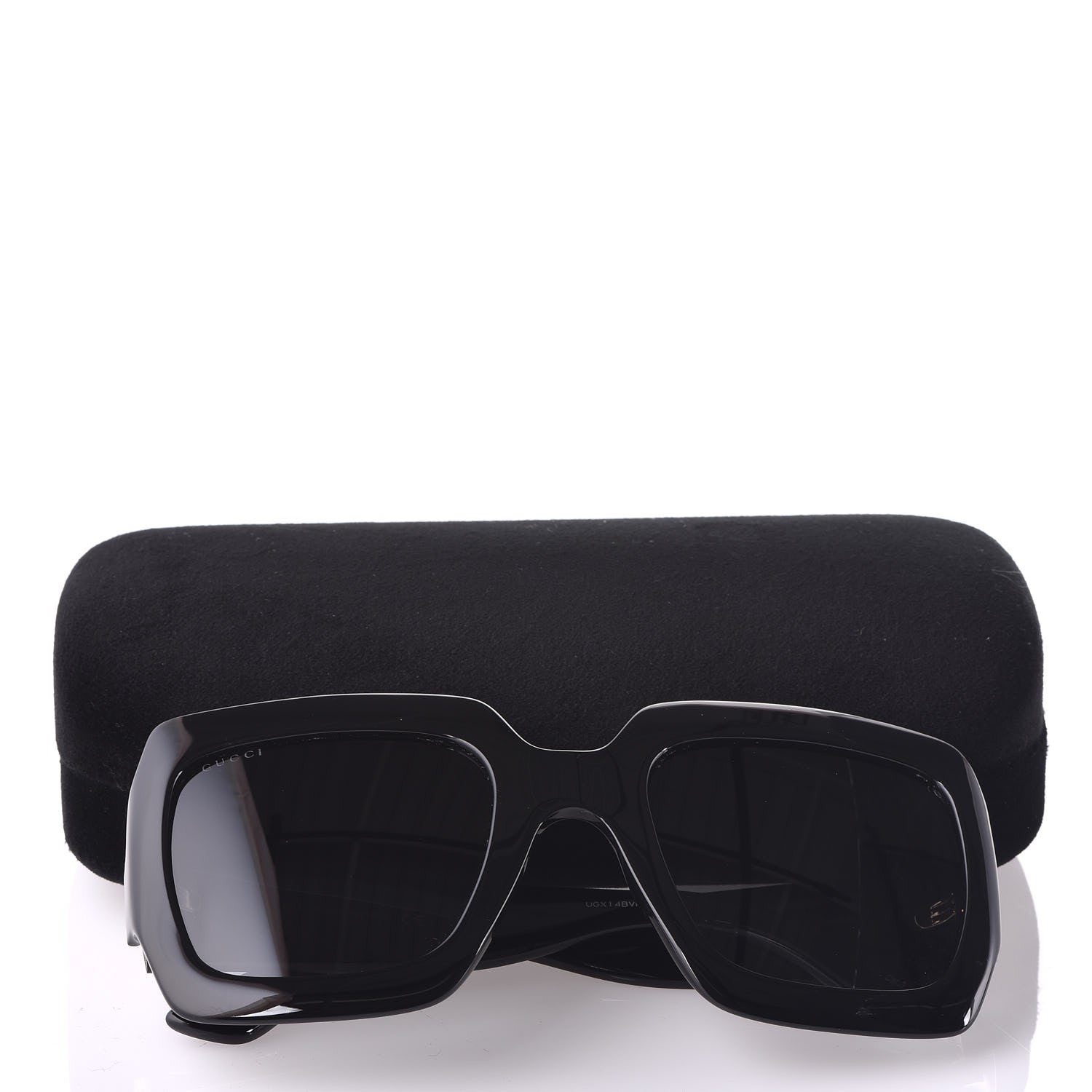 Gucci Acetate Square Frame Sunglasses GG0053S Black 10 of 10