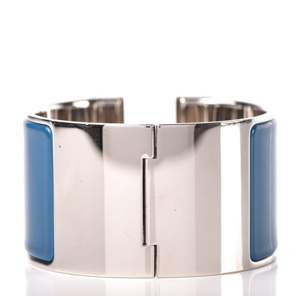Hermes Enamel Clic Clac H Bracelet Extra Wide PM Bleu Profond 3 of 5