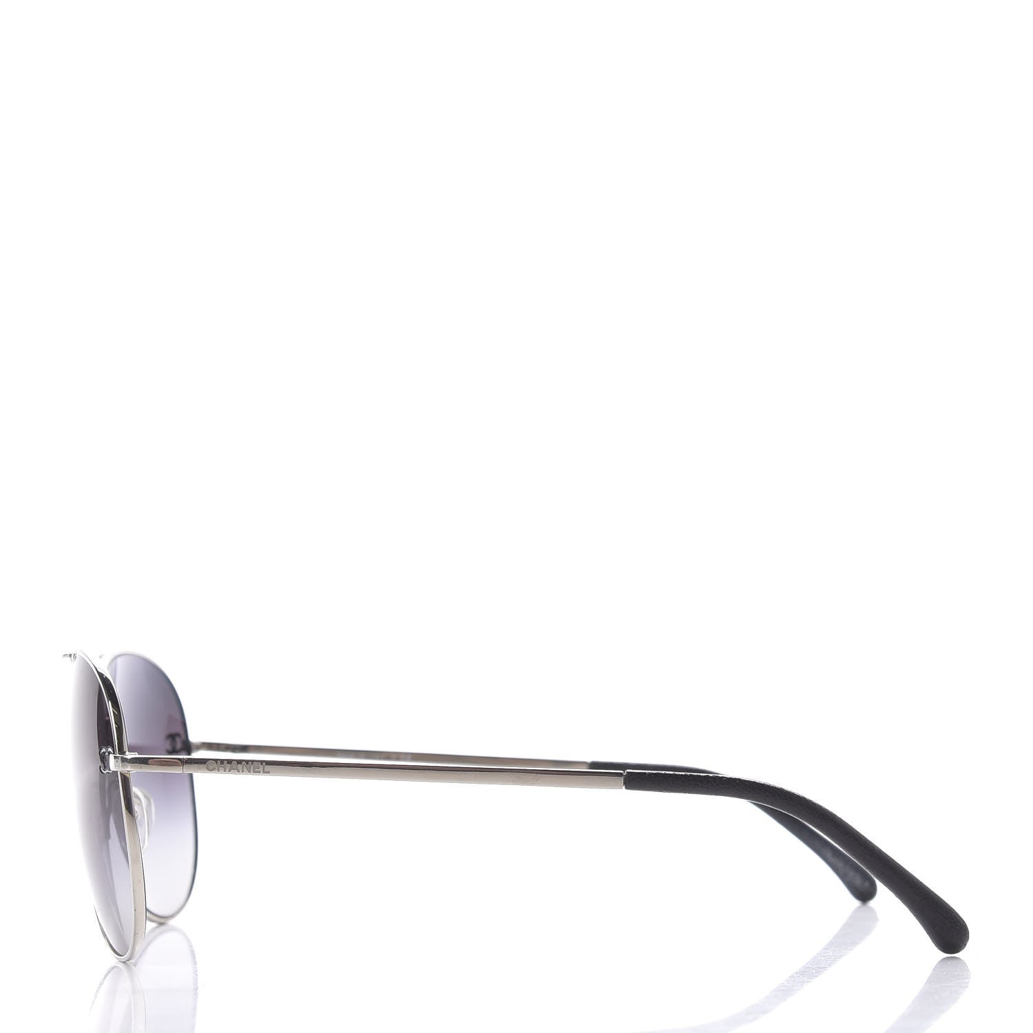 Chanel Metal Aviator CC Sunglasses 4189 T-Q Silver 4 of 8