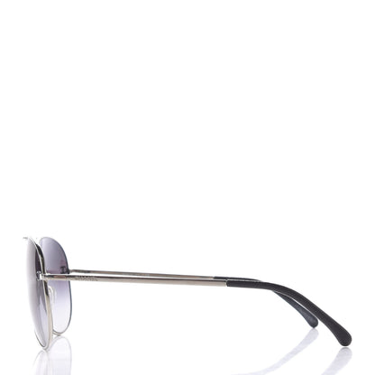 Chanel Metal Aviator CC Sunglasses 4189 T-Q Silver 4 of 8