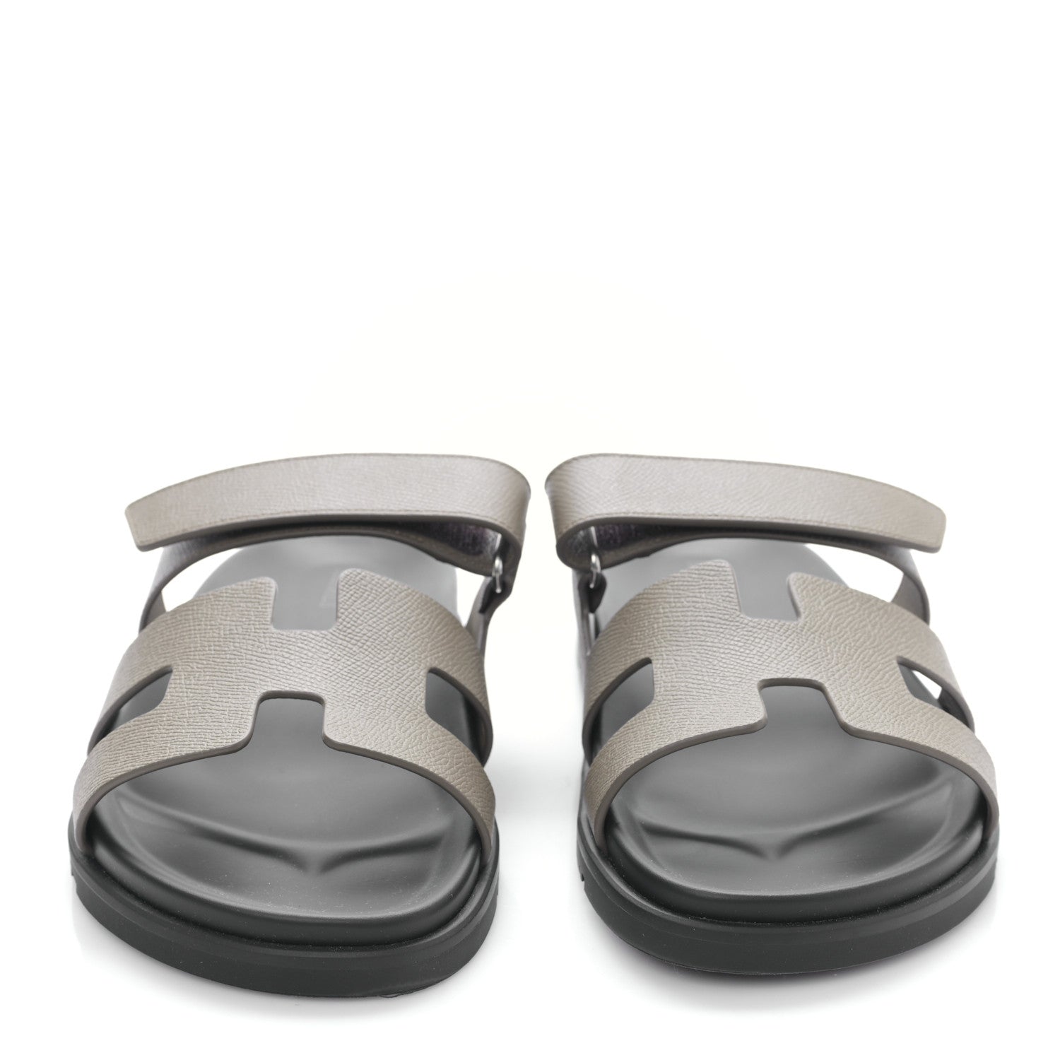 Hermes Epsom Womens Chypre Sandals 41 Etoupe 2 of 8
