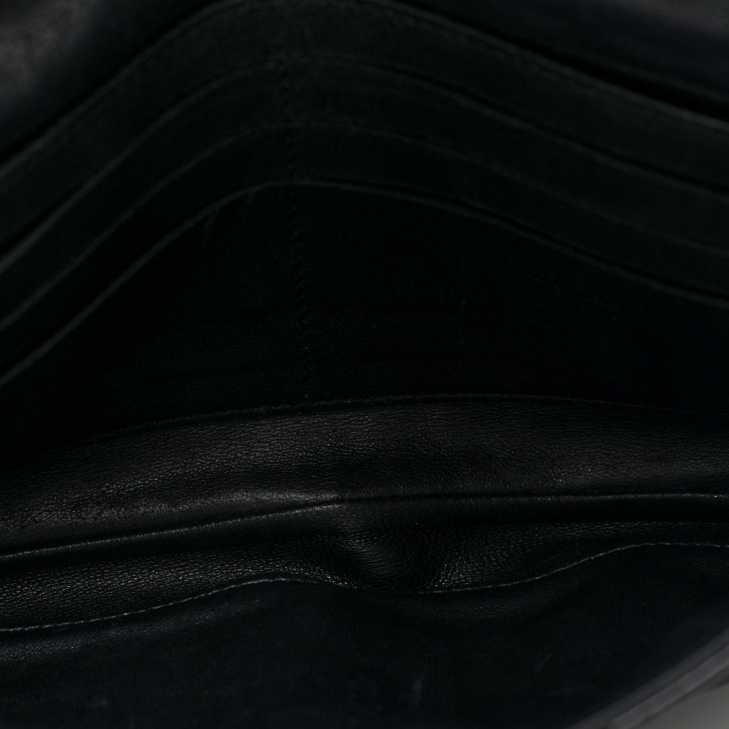 Patent Cannage Wallet on Chain Pouch Black