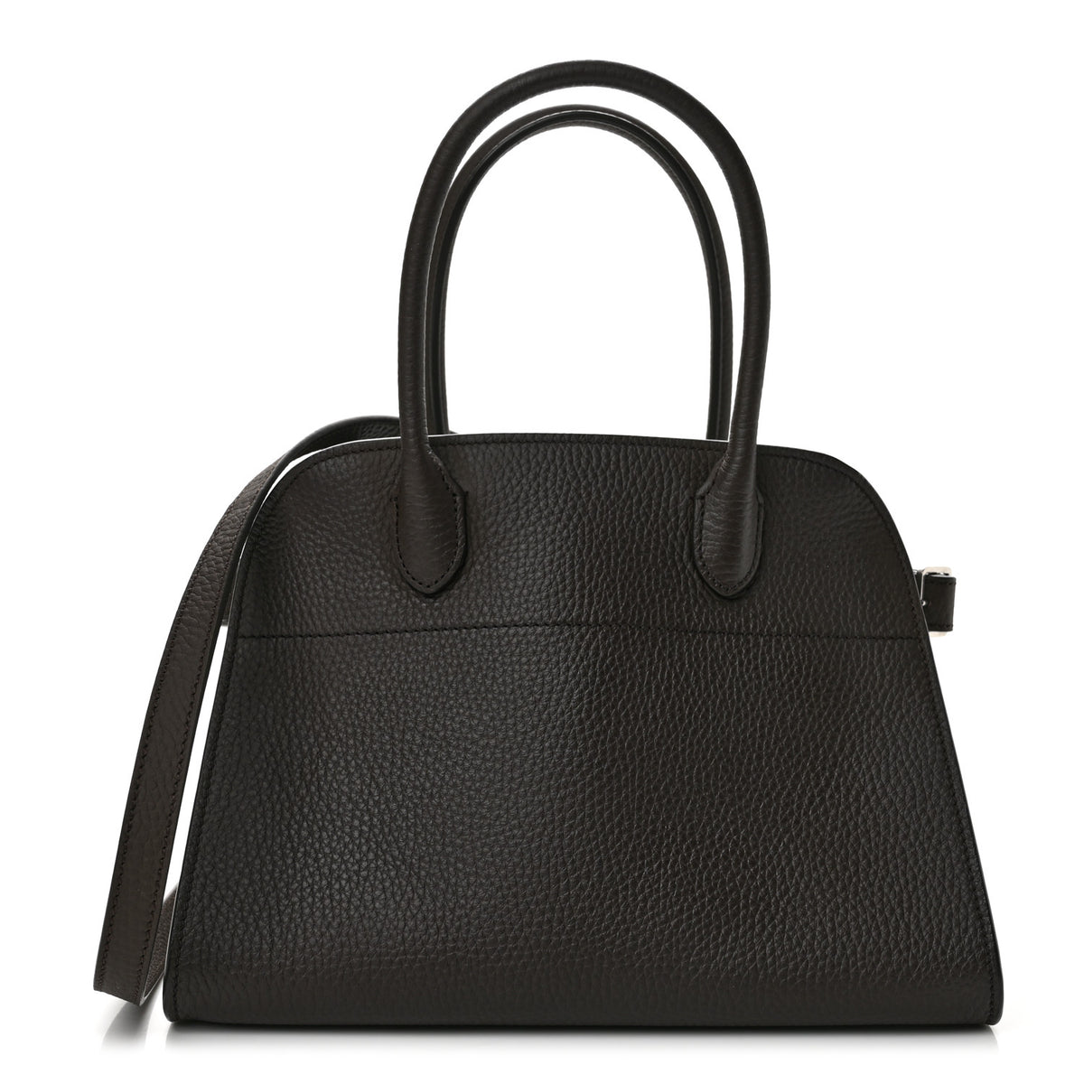 The Row Grained Calfskin Soft Margaux 10 Bag Deep Brown 1 of 10