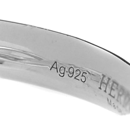 Hermes Sterling Silver GM Croisette Ring 50 5.5 5 of 6