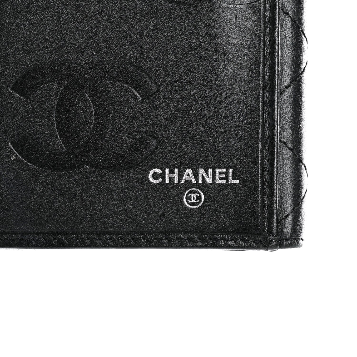 Chanel Calfskin Quilted Cambon Long Double Wallet Black 7 of 15
